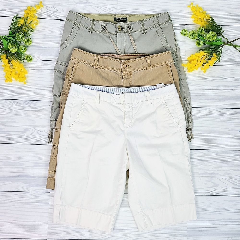 BUNDLE Summer Cargo Shorts | Chino White Shorts